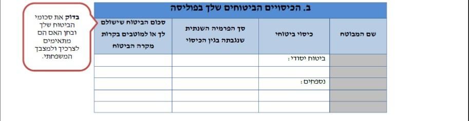 דוח שנתי ביטוח חיים ריסק - חלק ב