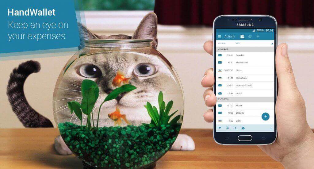 Handwallet app